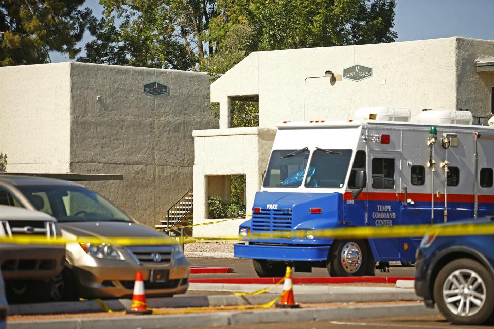 Yui Inoue was charged in the first-degree murders of her two children at this Tempe apartment complex in May 2021. Her case is one of dozens that Tempe Police's forensic unit is reviewing because a new supervisor found that technicians were inconsistent in collecting evidence.