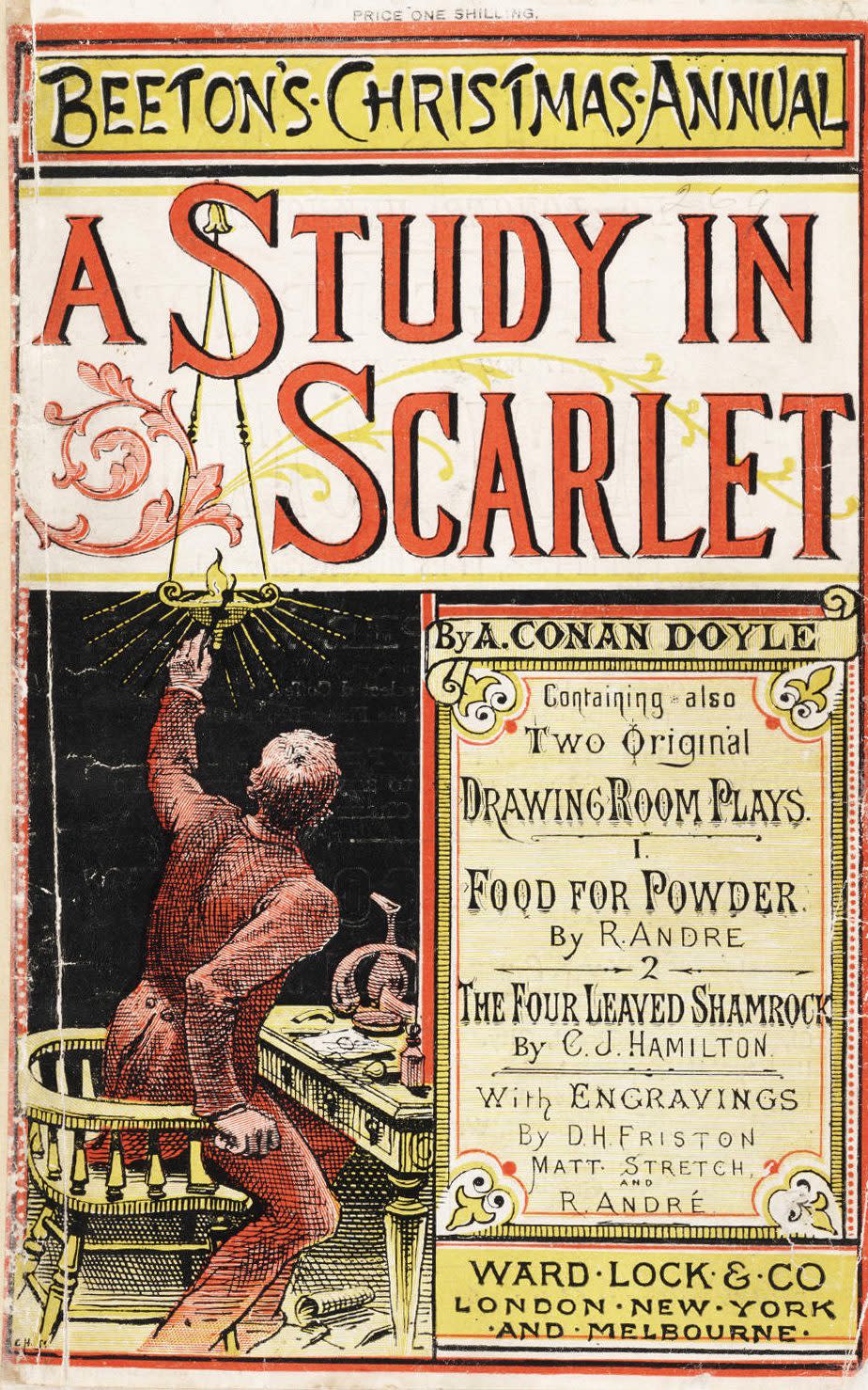 Front page of A Study in Scarlet, from Beeton's Christmas Annual - Credit: David Henry Friston/Wikipedia Commons