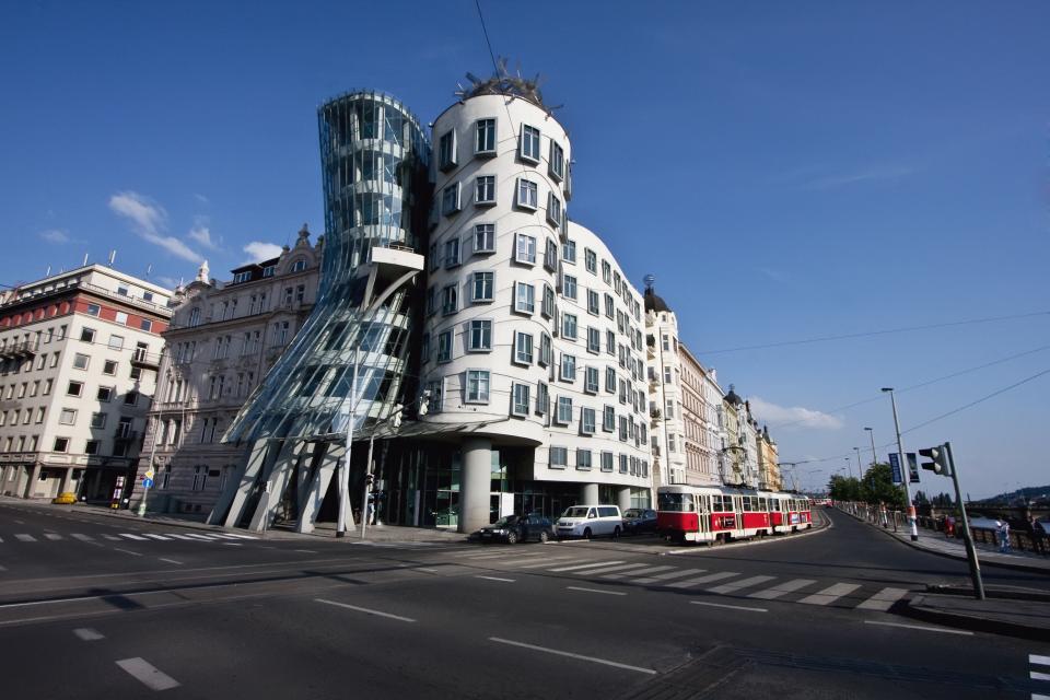 Dancing House By Architect Frank Gehry, Prague, Czech Republic (Photo by: Insights/UIG via Getty Images)