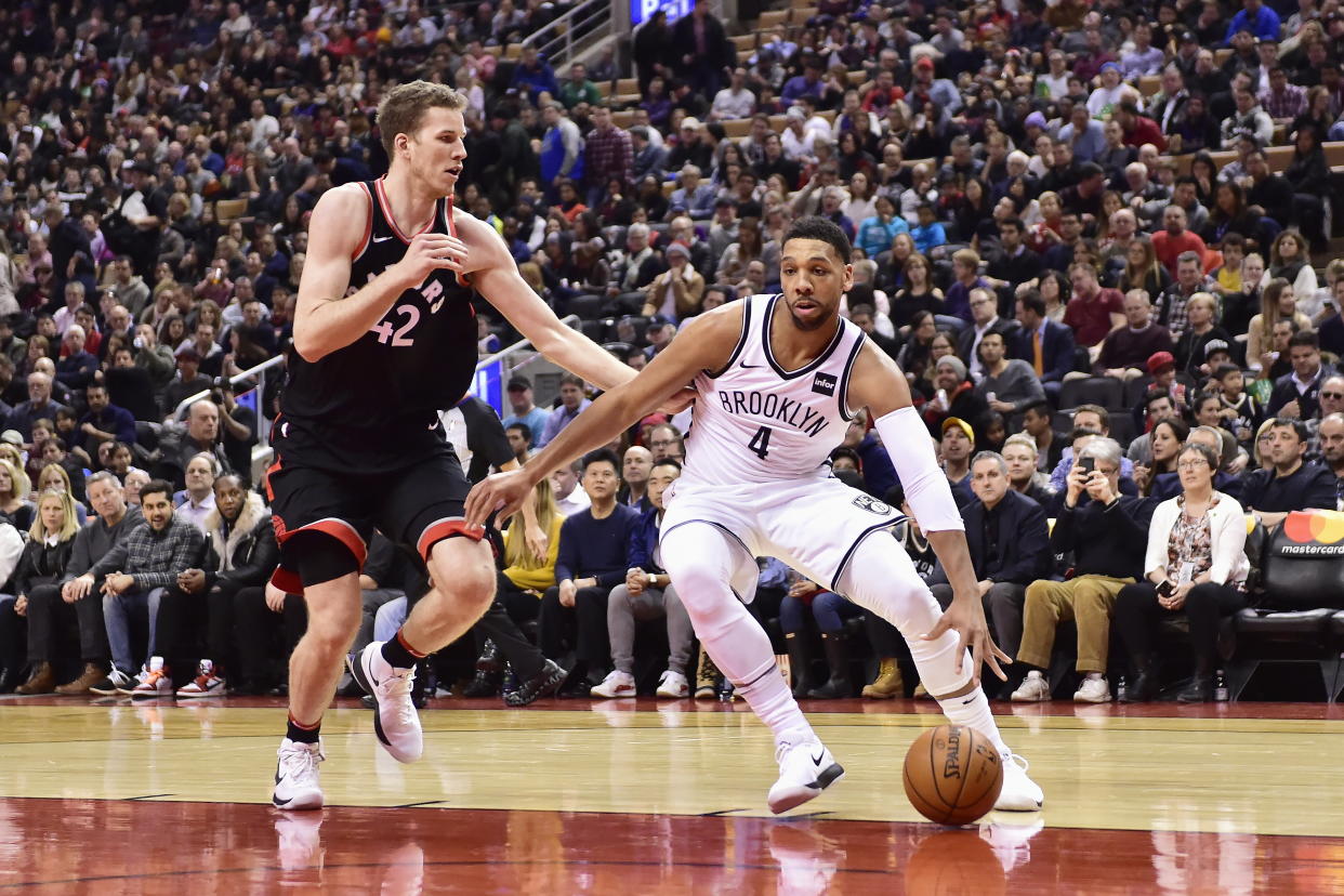 Brooklyn Nets center Jahlil Okafor is harboring just a bit of ill will for how the Sixers treated him. (Frank Gunn/The Canadian Press via AP)