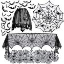 <p><strong>Tayfremn</strong></p><p>amazon.com</p><p><strong>$13.99</strong></p><p>This elaborate spiderweb set will make decorating for a party a breeze! It comes with a mantel scarf, tablecloths, lampshade, and stickers.</p>