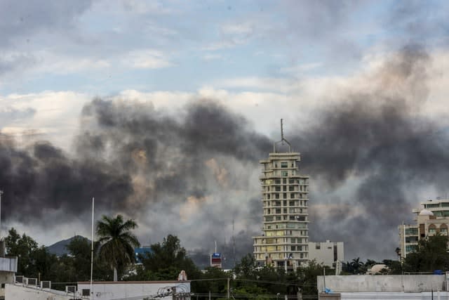 Smoke over Culiacan