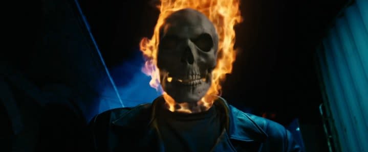 Ghost Rider in "Ghost Rider" (2007).