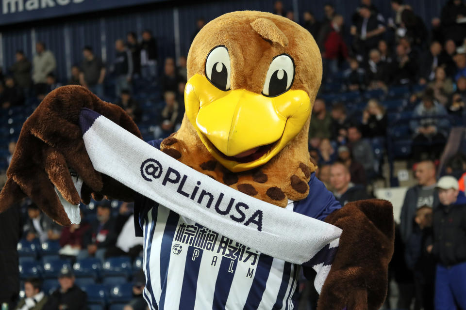 West Brom’s regular mascot is Baggie the Bird