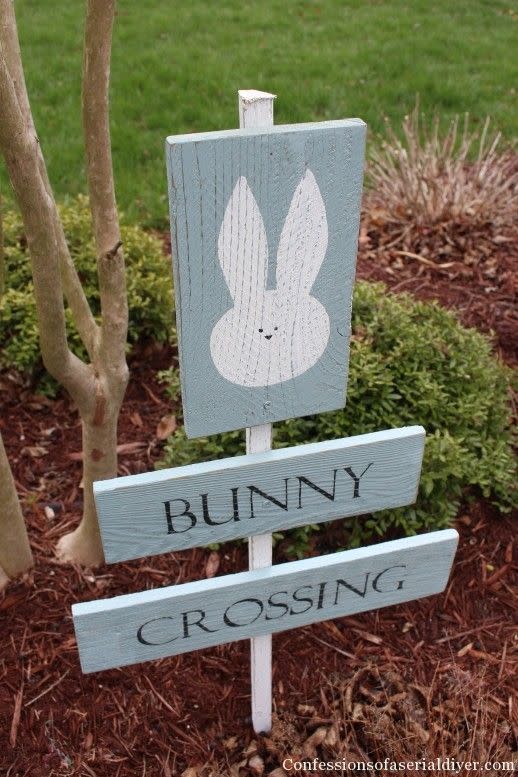 Bunny Crossing Sign