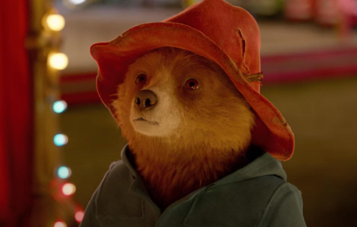 Paddington Bear in a still from 'Paddington 2', 2017