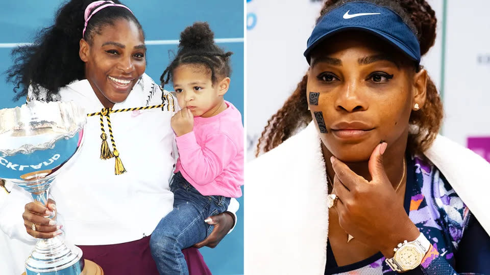 Seen here, Serena Williams with her baby daughter Olympia.