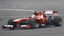 Ferrari Formula One driver Felipe Massa of Brazil drives during the Indian F1 Grand Prix at the Buddh International Circuit in Greater Noida, on the outskirts of New Delhi, October 27, 2013. REUTERS/Adnan Abidi (INDIA - Tags: SPORT MOTORSPORT F1)