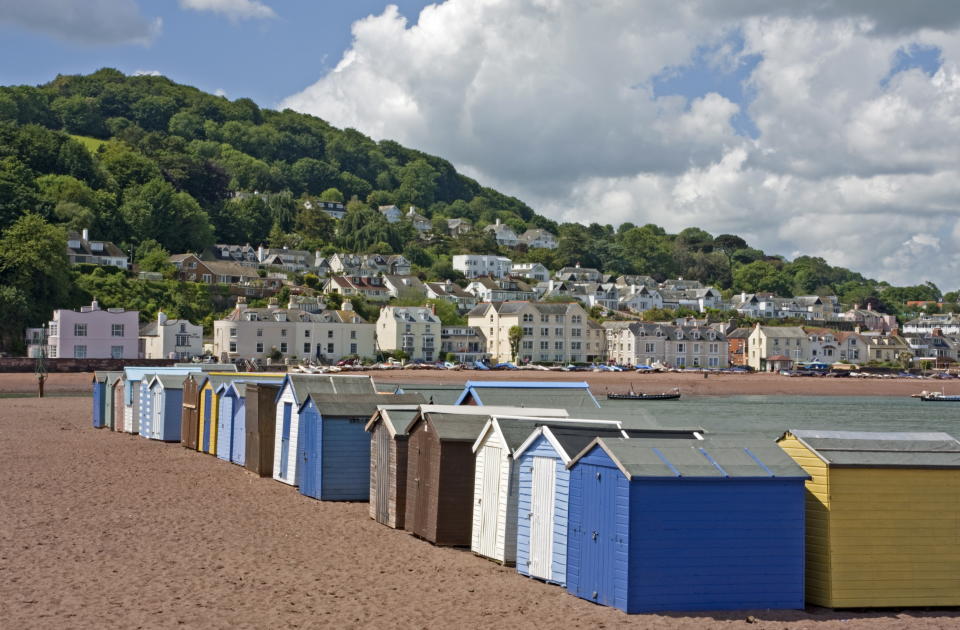 Some of the more typical looking 'beach huts' in Teignmouth. (Getty Images)