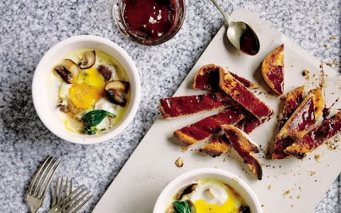 coddled eggs with soldiers - Credit: ANDERS SCHONNEMANN