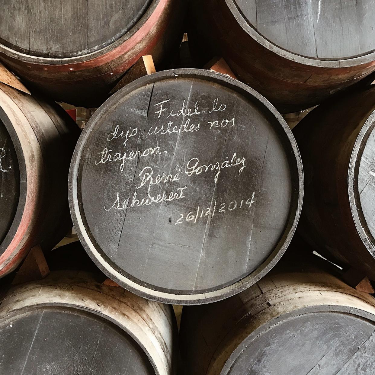 Barrels at the Havana Club distillery at Santa Cruz del Norte - Copyright 2018. All rights reserved.