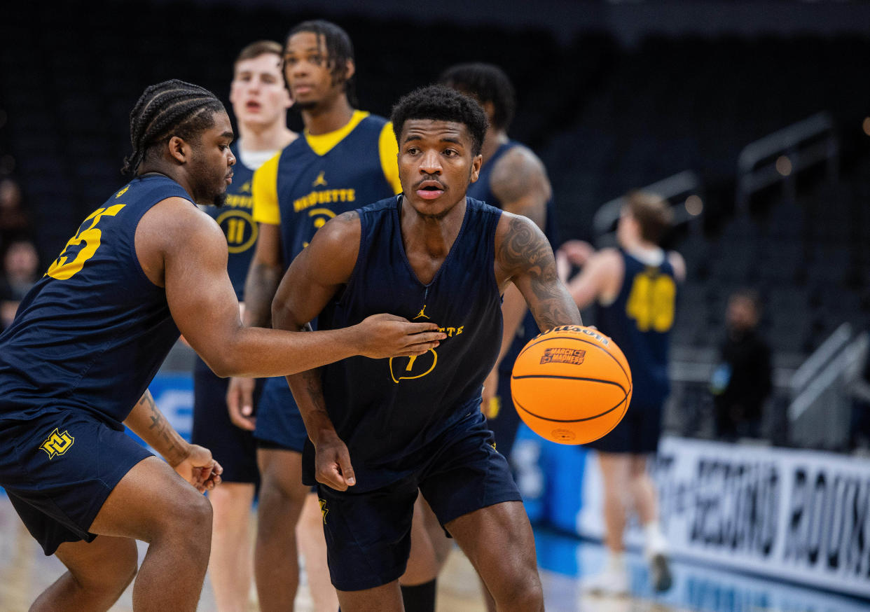 Marquette junior guard Kam Jones hasn't made it past the second round in the NCAA Tournament.