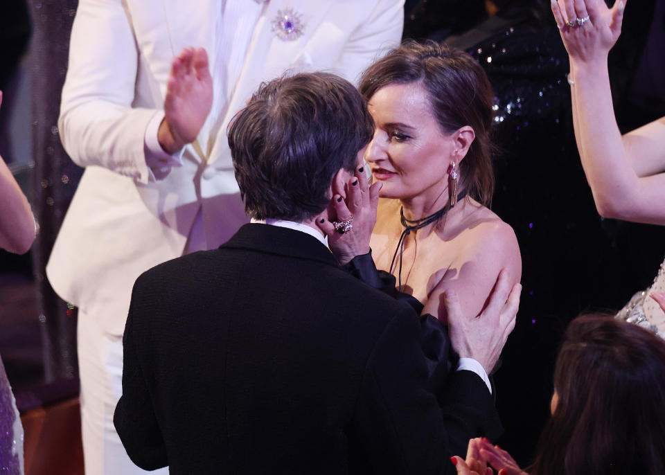 Cillian Murphy and Yvonne McGuinness at the 96th Annual Oscars held at Dolby Theatre on March 10, 2024 in Los Angeles, California. (Photo by Rich Polk/Variety via Getty Images)