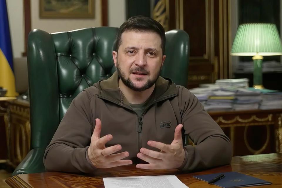 In a video address on Thursday, Mr Zelensky said the sanctions were not sufficient  (AP)