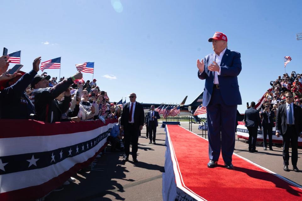 Trump posted over the weekend, without proof, that the 2020 election was stolen and that he will prosecute those involved after he is elected in 2024. (Getty Images)