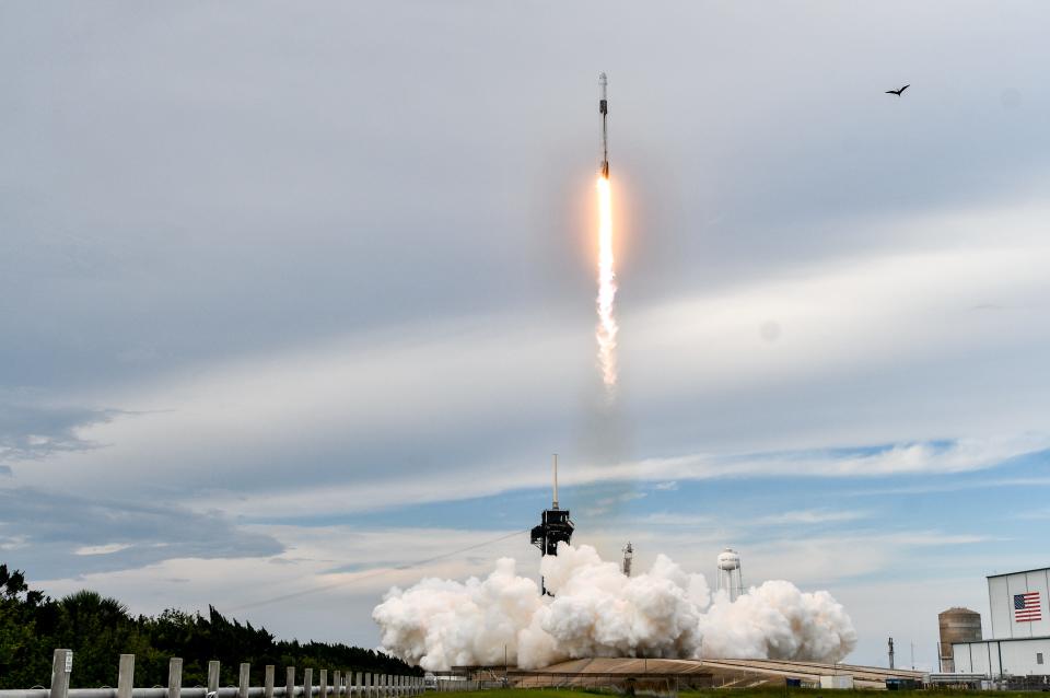 The Axiom-2 astronauts blast off from Kennedy Space Center Sunday, May 21, 2023.