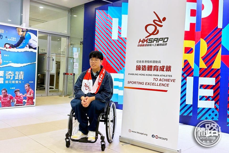 輪椅乒乓球運動員鄭中期待旅程。