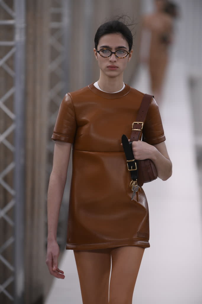 Miu Miu fashion show fall 2023, rubber, leather, runway, Polly Pocket, 90s