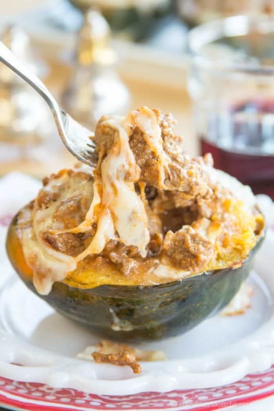 <p>Cupcakes & Kale Chips</p><p>Anything spaghetti squash can do, acorn squash can do better! Just make this lasagna stuffed acorn squash, and you'll see what we mean. </p><p><strong>Get the recipe: <a href="https://cupcakesandkalechips.com/lasagna-stuffed-acorn-squash/" rel="nofollow noopener" target="_blank" data-ylk="slk:Lasagna Stuffed Acorn Squash;elm:context_link;itc:0;sec:content-canvas" class="link ">Lasagna Stuffed Acorn Squash</a></strong></p>