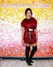 <p>Priyanka Chopra wore a red mini dress and over the knee boots to attend the Bumble Dinner Party.</p>