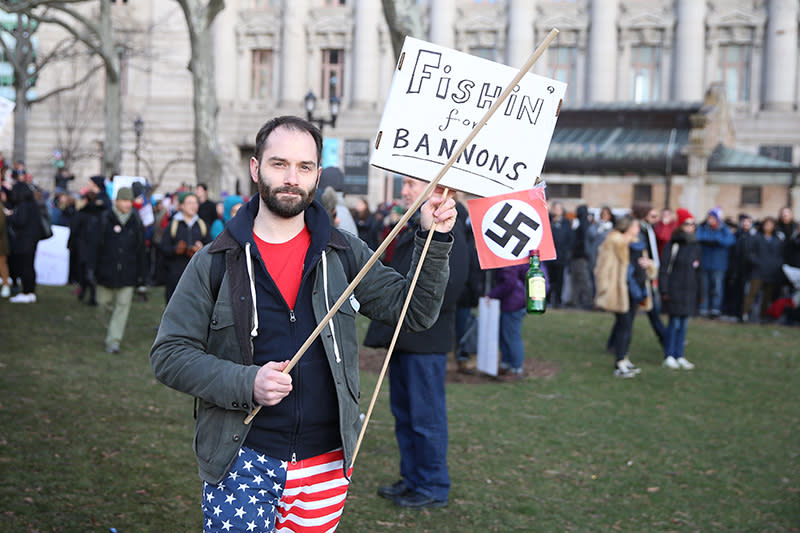 Protests against Trump’s travel ban hit the streets of NYC