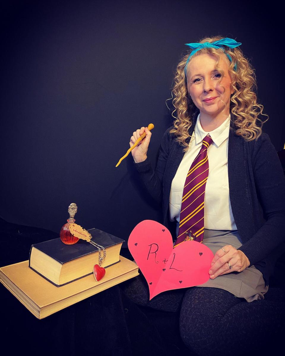 "Harry Potter" fan Sindi dresses as Lavender Brown.