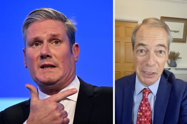 Keir Starmer and Nigel Farage