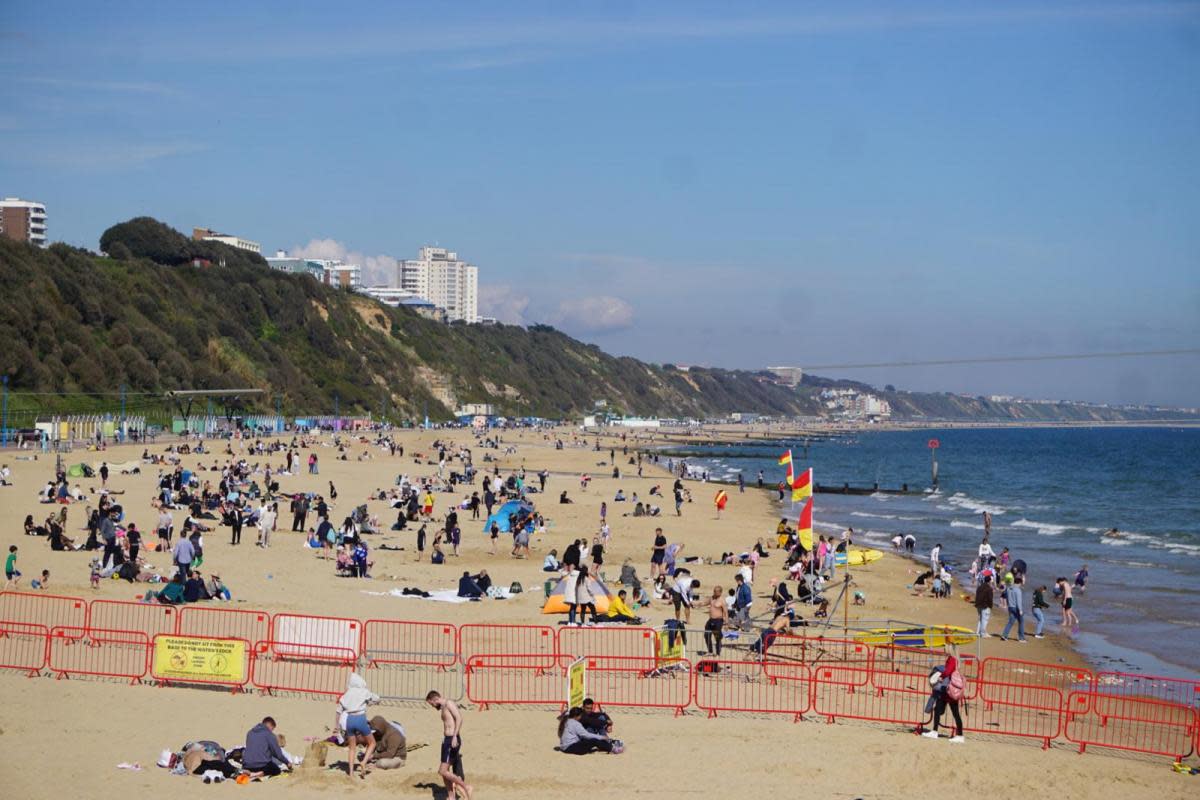 Bournemouth beach on Saturday, May 4 <i>(Image: Daily Echo)</i>