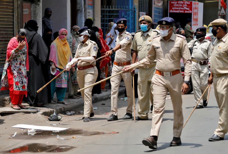 FILE PHOTO: Outbreak of coronavirus disease (COVID-19) in Ahmedabad