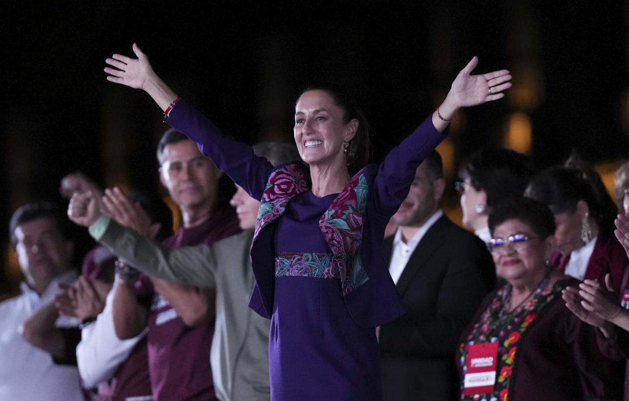 President-elect Claudia Sheinbaum celebrates historic win. <a href="https://newsroom.ap.org/detail/APTOPIXMexicoElection/13157ab5dac84a0da8fa1ca3ed9f5e51/photo?Query=Claudia%20Sheinbaum&mediaType=photo&sortBy=creationdatetime:desc&dateRange=now-14d&totalCount=93&currentItemNo=1" rel="nofollow noopener" target="_blank" data-ylk="slk:AP Photo/Marco Ugarte;elm:context_link;itc:0;sec:content-canvas" class="link ">AP Photo/Marco Ugarte</a>