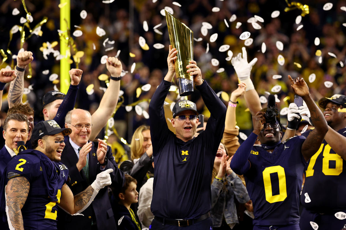 After season of chaos, Michigan’s Jim Harbaugh is on top of college football