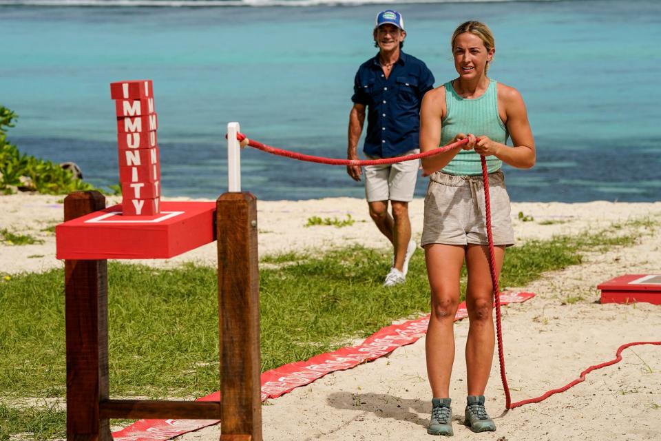 Survivor Jeff Probst and Tori Meehan