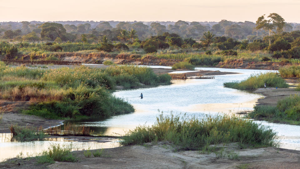 The Meluli River in Mozambique.