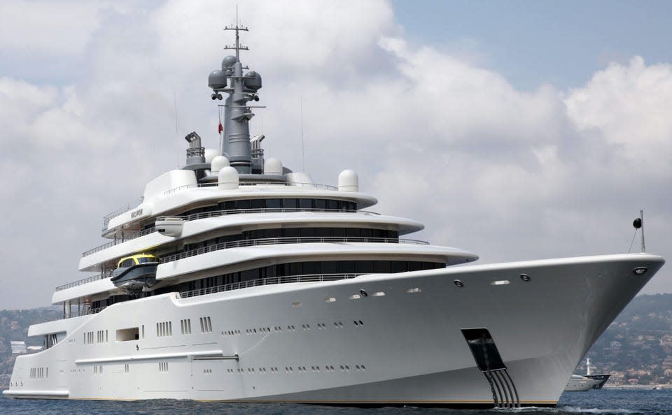 El yate Eclipse de Roman Abramovich.