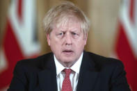 <p>The British leader <a href="https://people.com/politics/u-k-prime-minister-boris-johnson-contracts-coronavirus-together-we-will-beat-this/" rel="nofollow noopener" target="_blank" data-ylk="slk:shared his diagnosis on Twitter;elm:context_link;itc:0;sec:content-canvas" class="link ">shared his diagnosis on Twitter</a> on March 27, <a href="https://twitter.com/BorisJohnson/status/1243496858095411200?ref_src=twsrc%255Etfw%257Ctwcamp%255Etweetembed%257Ctwterm%255E1243496858095411200&ref_url=https%253A%252F%252Fpeople.com%252Fpolitics%252Fu-k-prime-minister-boris-johnson-contracts-coronavirus-together-we-will-beat-this%252F" rel="nofollow noopener" target="_blank" data-ylk="slk:writing;elm:context_link;itc:0;sec:content-canvas" class="link ">writing</a>, "Over the last 24 hours I have developed mild symptoms and tested positive for coronavirus."</p> <p>"I am now self-isolating, but I will continue to lead the government's response via video-conference as we fight this virus," he continued. "Together we will beat this. #StayHomeSaveLives"</p> <p>10 days after his diagnosis, <a href="https://people.com/politics/boris-johnson-hospitalized-with-coronavirus-symptoms/" rel="nofollow noopener" target="_blank" data-ylk="slk:Johnson was hospitalized;elm:context_link;itc:0;sec:content-canvas" class="link ">Johnson was hospitalized</a>. </p> <p>A spokesperson for Johnson told <a href="https://www.bbc.com/news/uk-52177125" rel="nofollow noopener" target="_blank" data-ylk="slk:BBC News;elm:context_link;itc:0;sec:content-canvas" class="link ">BBC News</a> that he "continues to have persistent symptoms of coronavirus." The spokesperson also described Johnson's hospitalization as a "precautionary step" taken on the advice of his doctor.</p> <p>"The Prime Minister thanks NHS staff for all of their incredible hard work and urges the public to continue to follow the Government's advice to stay at home, protect the NHS and save lives," the spokesperson said, according to BBC News.</p> <p>By April 12, <a href="https://people.com/politics/boris-johnson-discharged-hospital-following-coronavirus-diagnosis/" rel="nofollow noopener" target="_blank" data-ylk="slk:Johnson has been discharged from St. Thomas' Hospital;elm:context_link;itc:0;sec:content-canvas" class="link ">Johnson has been discharged from St. Thomas' Hospital</a> in London.</p> <p>"The PM has been discharged from hospital to continue his recovery, at [his country residence] Chequers," a Downing Street spokesperson said in a statement.</p> <p>"On the advice of his medical team, the PM will not be immediately returning to work. He wishes to thank everybody at St Thomas' for the brilliant care he has received. All of his thoughts are with those affected by this illness," the statement continued.</p>