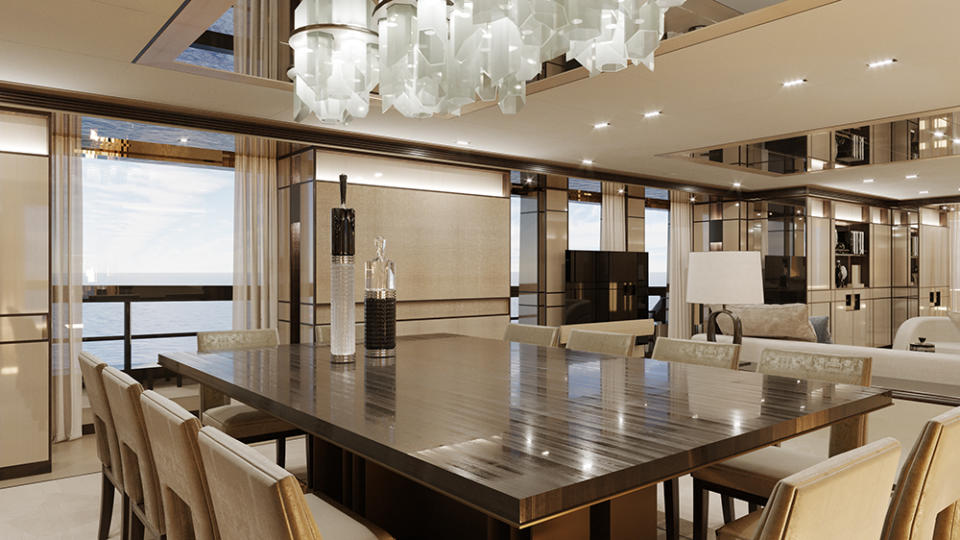 The dining area. - Credit: Heesen