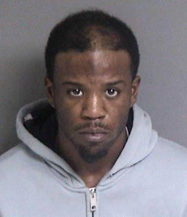 Mark Demetrious Sanders is seen in a mugshot released by the Alameda County Sheriff’s Office.