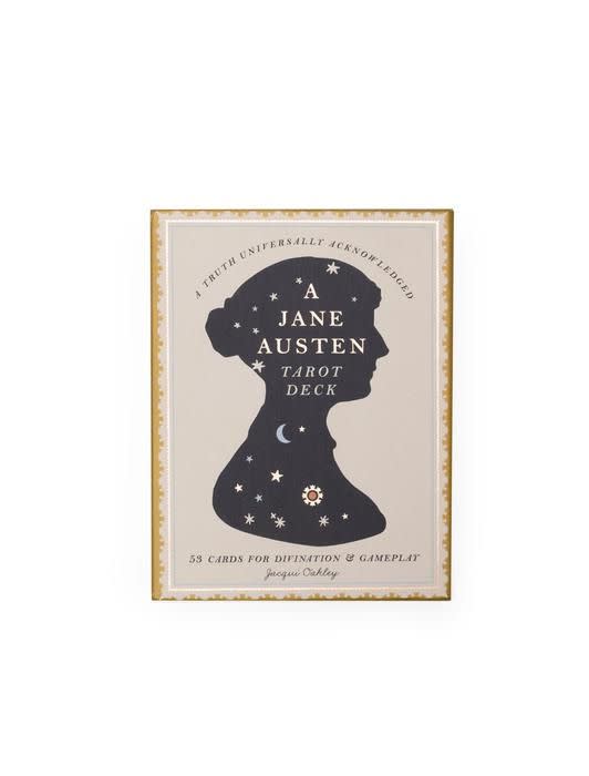 <p><strong>Out of Print</strong></p><p>outofprint.com</p><p><strong>$5.00</strong></p><p><a href="https://outofprint.com/collections/toys-and-puzzles-and-games/products/jane-austen-tarot-deck" rel="nofollow noopener" target="_blank" data-ylk="slk:Shop Now;elm:context_link;itc:0;sec:content-canvas" class="link ">Shop Now</a></p><p>Find out what the future has in store with this tarot deck that has a fun literary twist. The cards have hand-drawn characters and objects from the author's most famous works.</p>