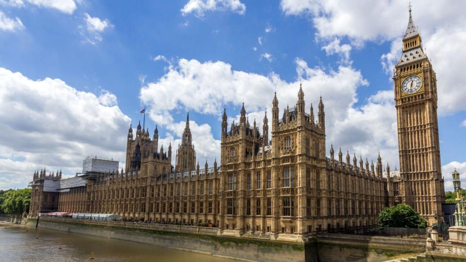 Exterior shot of the Houses of Parliament in Westminster and Big Ben