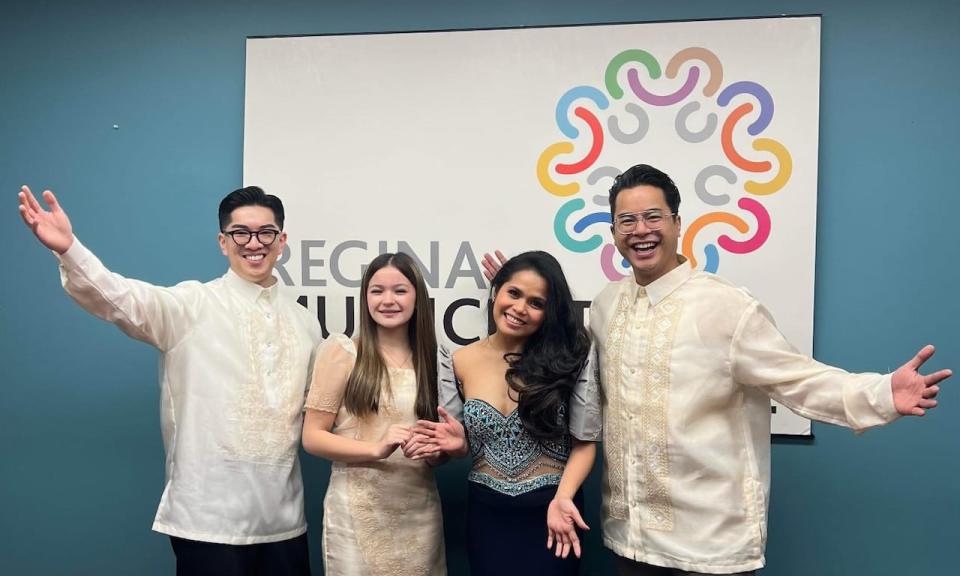 Alvin Pulga, seen here pictured with Philippine pavilion ambassadors Chris Sta. Maria, Mia Eiswirth and April Ymas, says it brings him pride to represent his country at Mosaic 2024. 