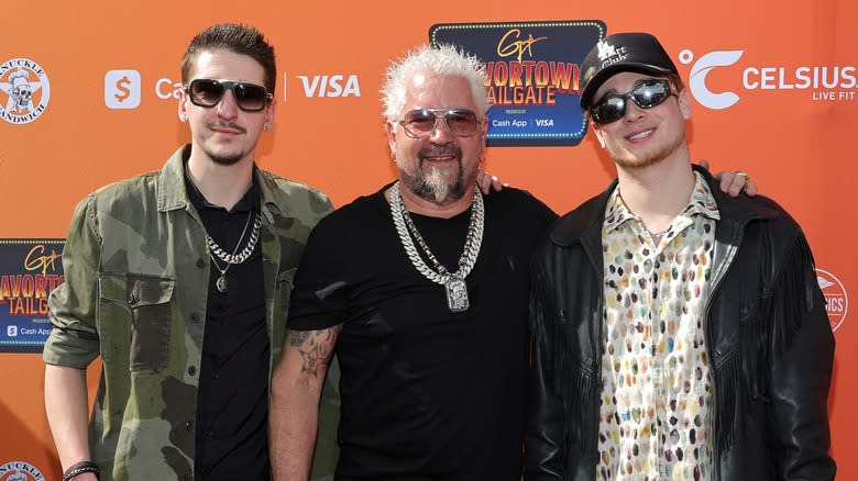 Jules Fieri with Hunter and Guy