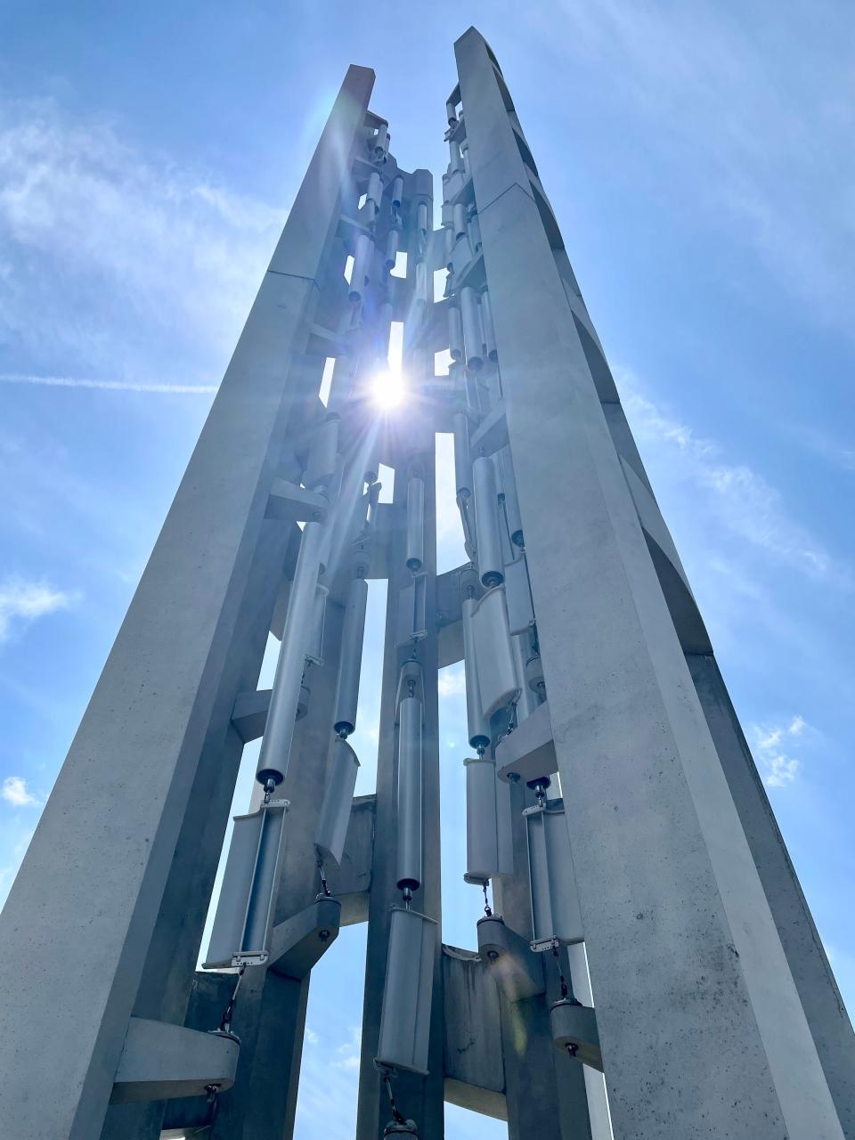 The Tower of Voices at the Flight 93 National Memorial near Shanksville, Pennsylvania