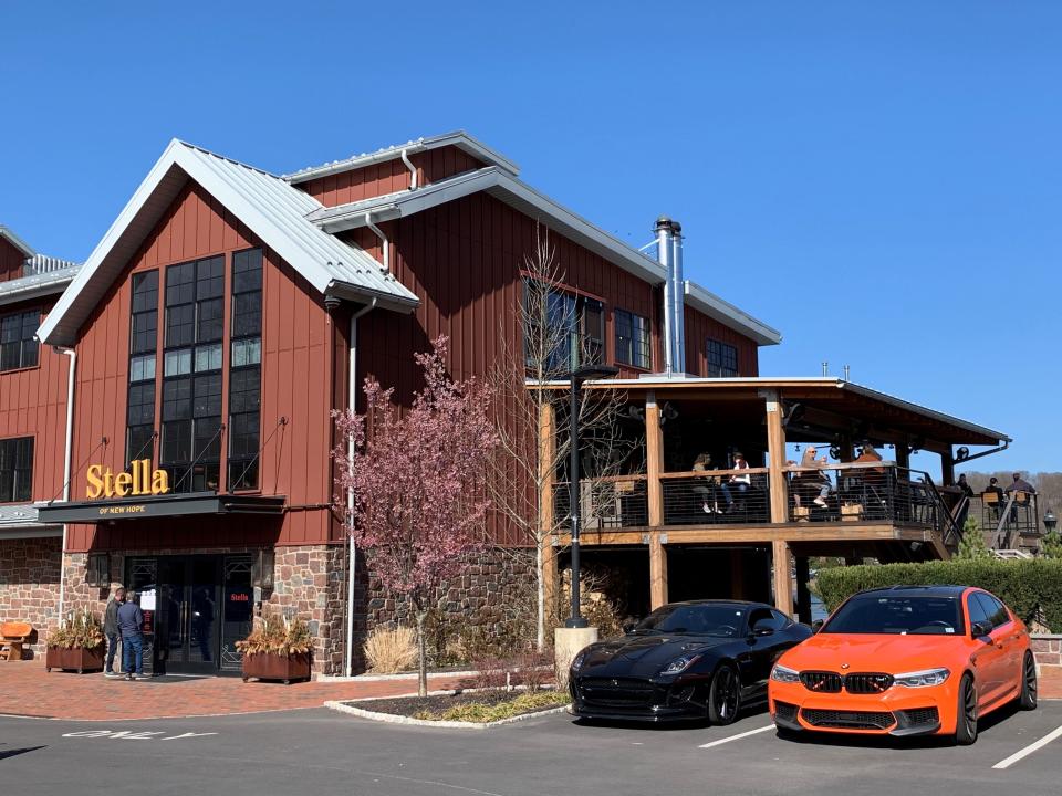 Stella offers sweeping views of the Delaware River at Bucks County Playhouse in New Hope.