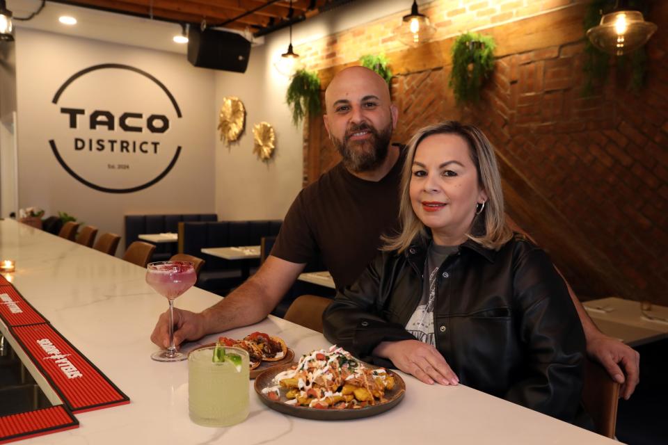 Hever and Dina Palacios, owners of Taco District, a new restaurant in Peekskill Feb. 8, 2024. The couple also own Iron Vine Tapas Bar And Restaurant in Peekskill.