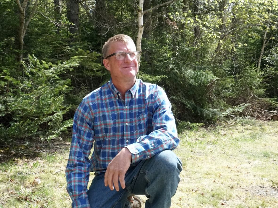 Leon Joudrey is seen in this file photo from May 2020 near his home in Portapique, just a month after 13 people in the community were killed by a neighbour on April 18, 2020. The shooter would kill nine more people the following day. (Eric Woolliscroft/CBC - image credit)