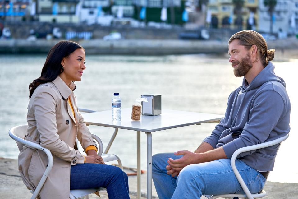 Heather Hemmens and Luke Mitchell in “A Pinch of Portugal.”