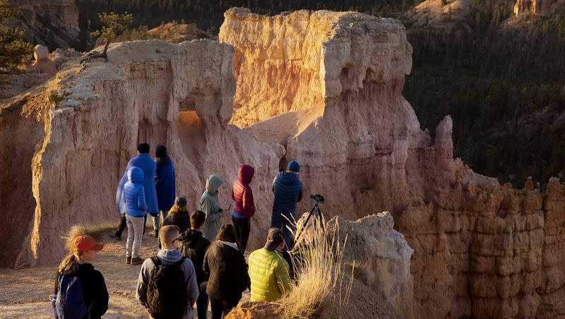 People visit Bryce Canyon National Park on Thursday, May 18, 2023. Utah saw a record-breaking year when it came to travel and tourism income in 2022.