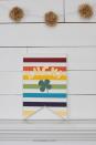 <p>You'll want to keep this adorable sign up all year, especially with the fun gold accents.</p><p><strong>Get the tutorial at <a href="https://www.landeeseelandeedo.com/rainbow-gold-st-patricks-day-sign/" rel="nofollow noopener" target="_blank" data-ylk="slk:Landeelu" class="link ">Landeelu</a>.</strong></p><p><strong><strong><a class="link " href="https://www.amazon.com/Mr-Stick-Crafts-Craft-Sticks/dp/B08BCCS1SN/ref=sr_1_8?tag=syn-yahoo-20&ascsubtag=%5Bartid%7C10050.g.4035%5Bsrc%7Cyahoo-us" rel="nofollow noopener" target="_blank" data-ylk="slk:Shop Now">Shop Now</a></strong><br></strong></p>
