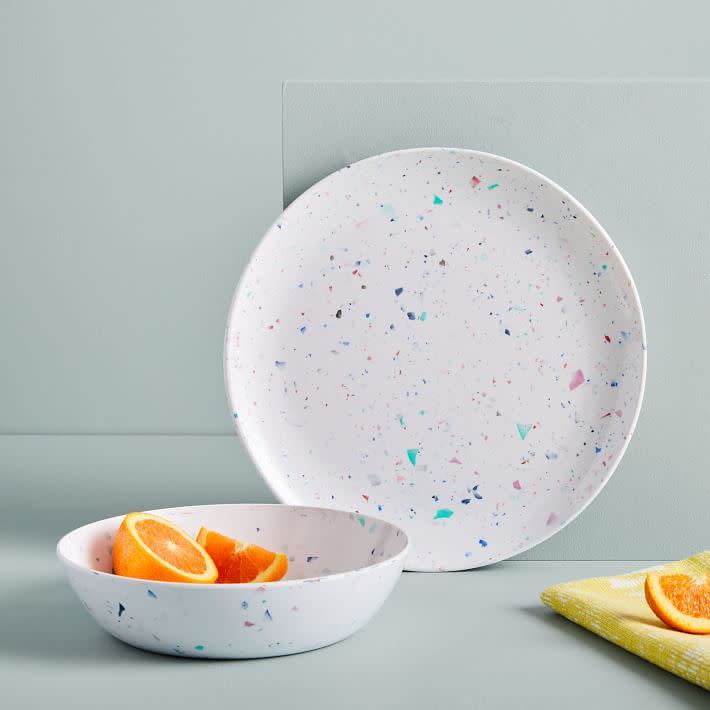 5) Melamine Terrazzo Dinnerware