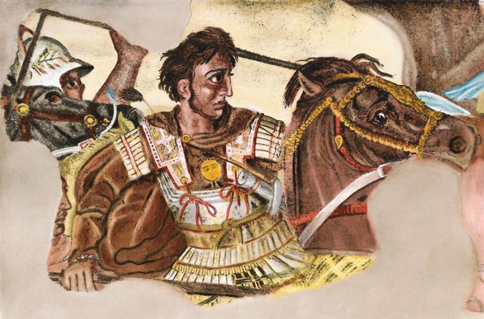 alexander the great during battle